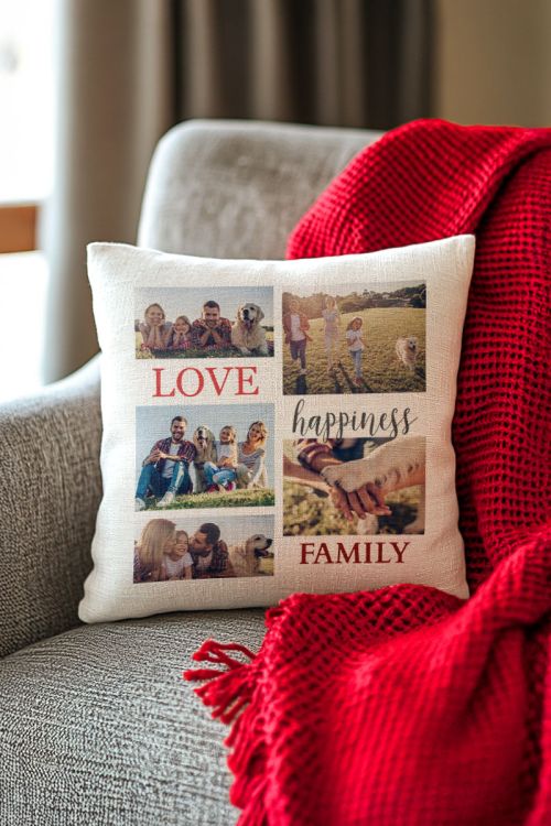 Μαξιλάρι με Φωτογραφίες, Happy With Family