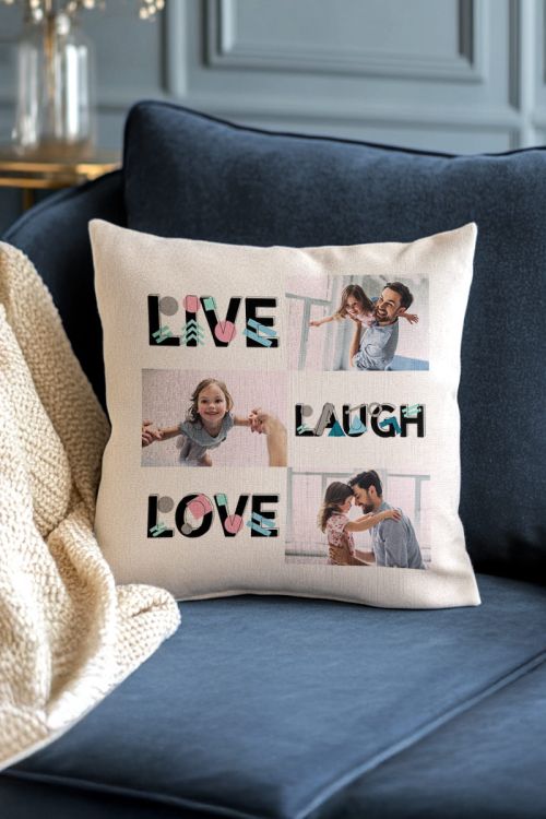 Μαξιλάρι με Φωτογραφίες, Love And Laugh