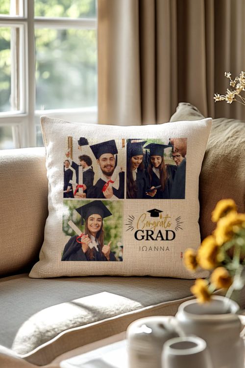 Μαξιλάρι με Φωτογραφίες, Congrats Grad