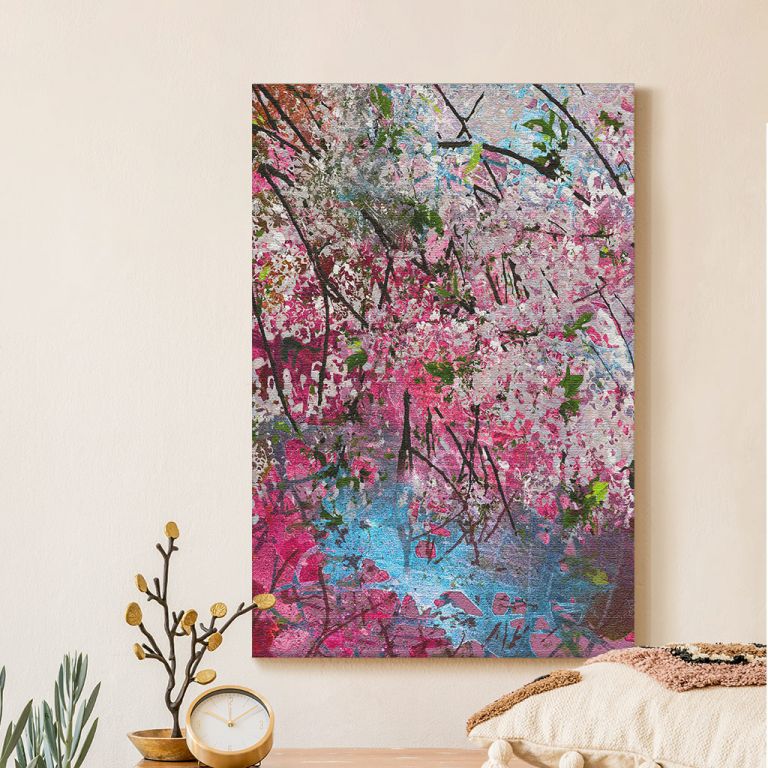 pinakas-se-kamva-kathetos-saloni-n-11015-trees-in-bloom