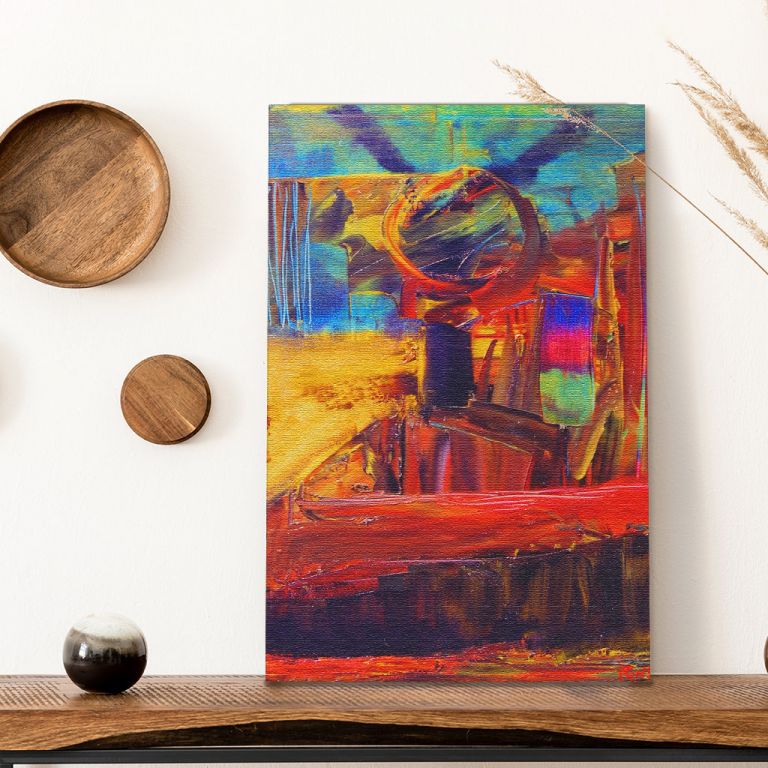 pinakas-se-kamva-kathetos-saloni-w-11000-nice-image-of-an-original-abstract-painting-on-canvas