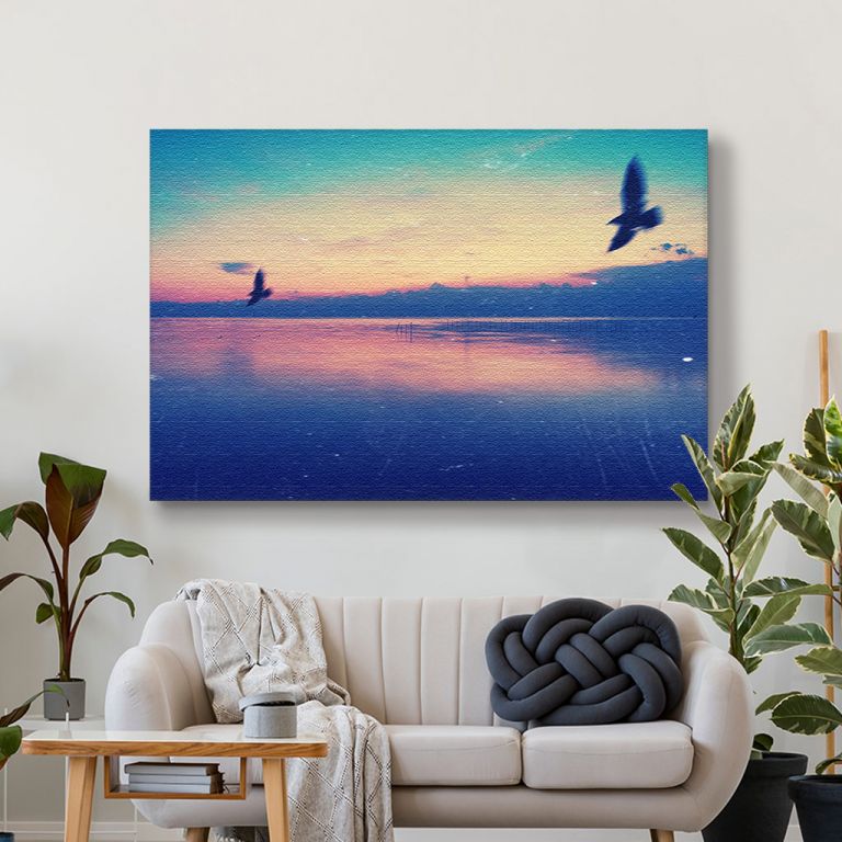 pinakas-se-kamva-orizontios-saloni-q-03521-birds-flying-over-silent-sea-abstract
