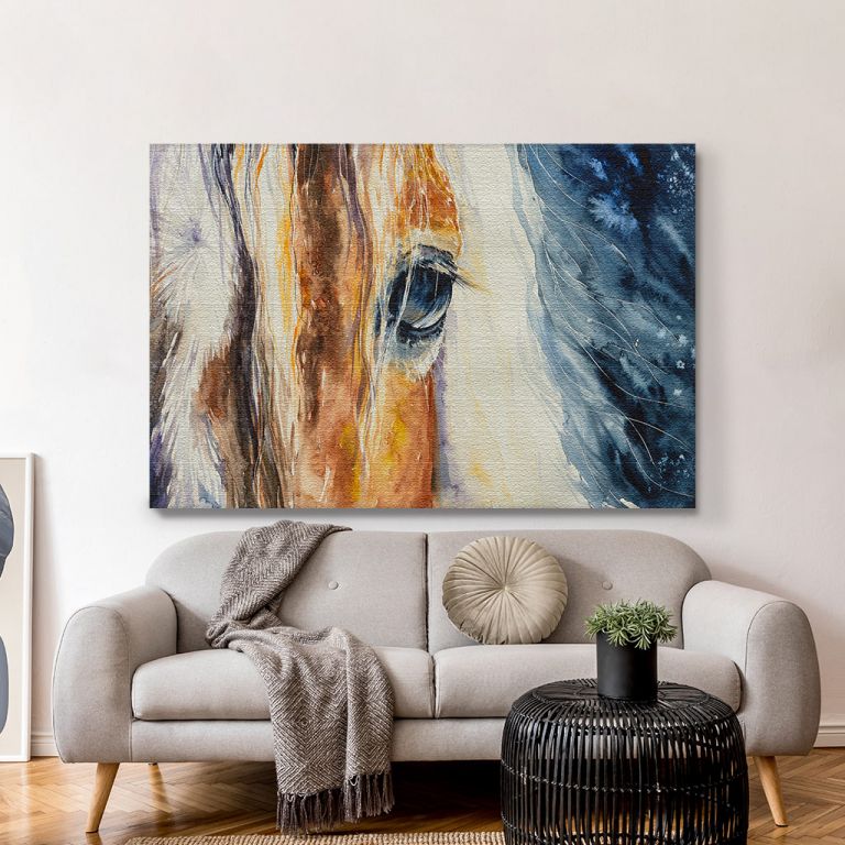 pinakas-se-kamva-orizontios-saloni-r-03527-close-beautiful-horses-eye-created-watercolors
