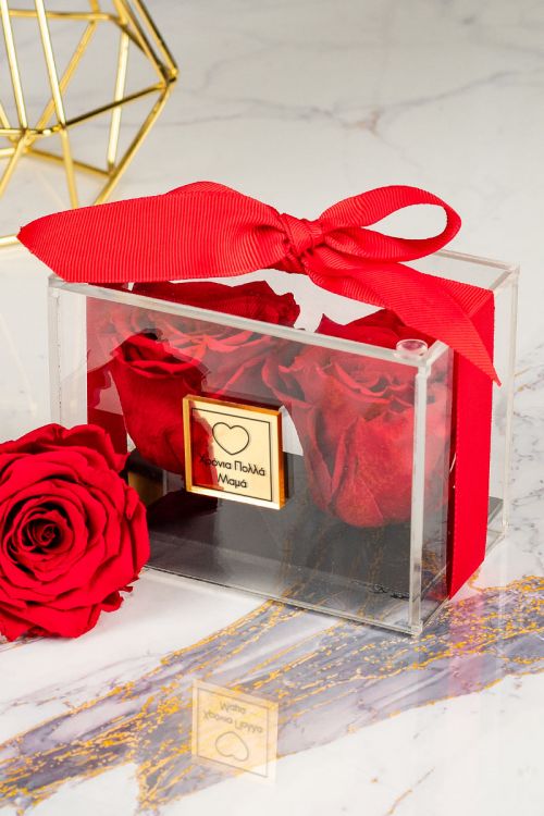 Παντοτινά Τριαντάφυλλα σε Κόκκινο Χρώμα, Forever Roses Couple