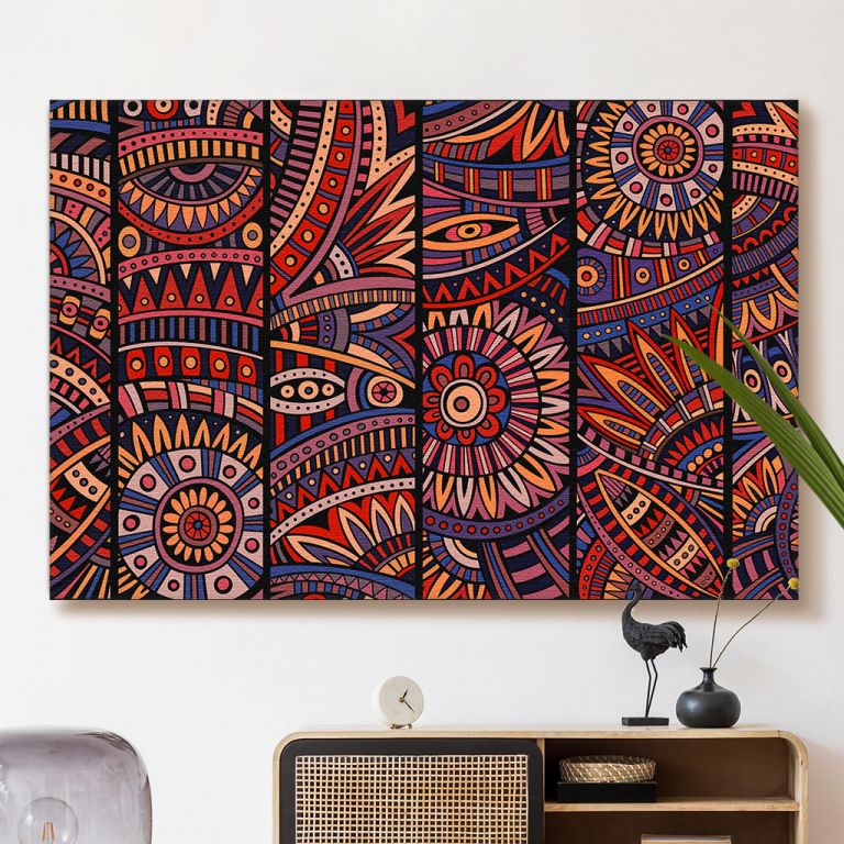 pinakas-se-kamva-orizontios-saloni-e-06002-abstract-vector-ethnic-pattern-cards-set