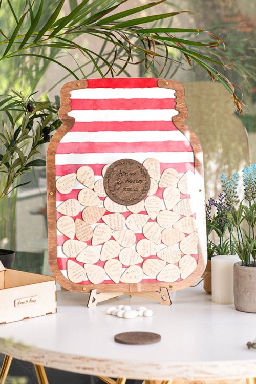 Premium Ξύλινο Ευχολόγιο, Stunning Jar, Προσωποποιημένο