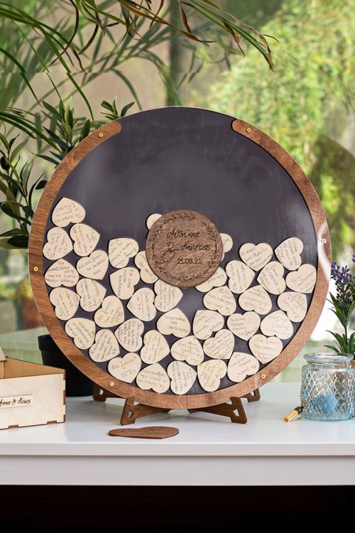 Premium Ξύλινο Ευχολόγιο, Delight Circle, Προσωποποιημένο