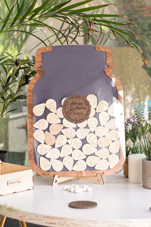 Premium Ξύλινο Ευχολόγιο, Plain Jar, Προσωποποιημένο