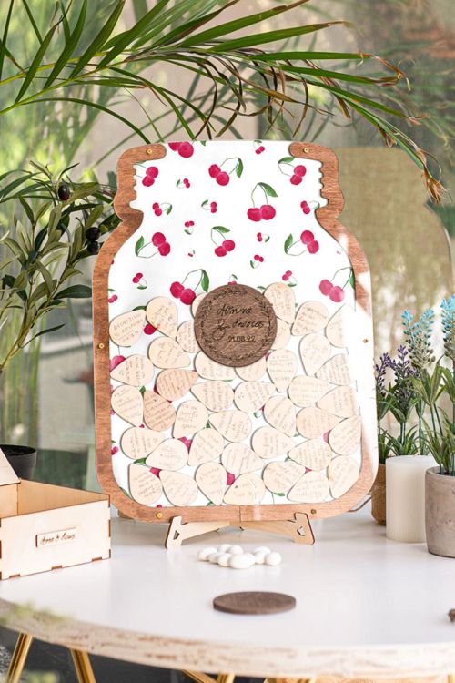 Premium Ξύλινο Ευχολόγιο, Cherry Jar, Προσωποποιημένο