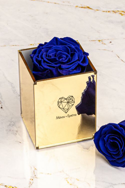 Παντοτινά Τριαντάφυλλα, Forever Blue Rose Mirror - Geometric Love