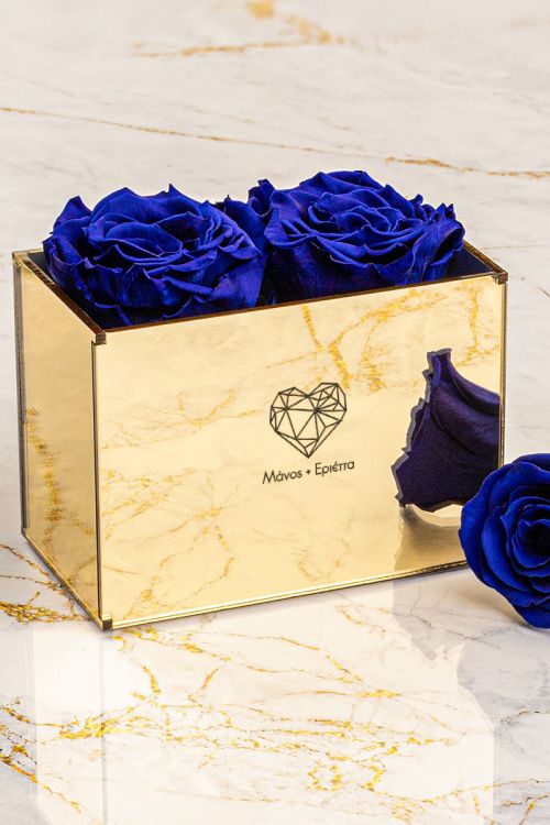 Παντοτινά Τριαντάφυλλα, Forever Blue Rose Mirror - Geometric Love