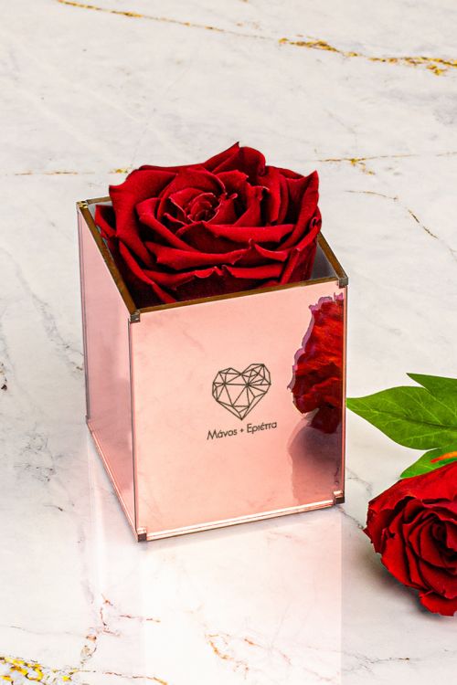 Παντοτινά Τριαντάφυλλα, Forever Rose Pink Gold - Love
