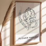 Flower Market London  Premium Poster