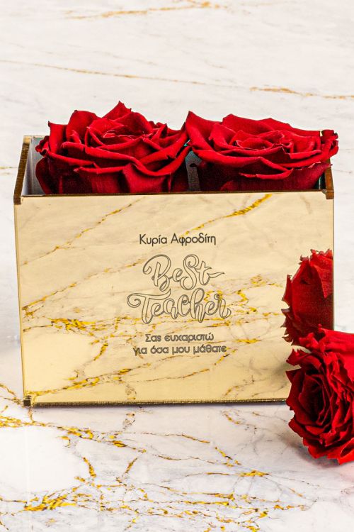 Παντοτινά Τριαντάφυλλα, Forever Red Rose Mirror - Best Teacher