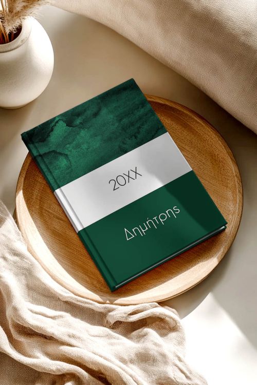 Προσωποποιημένη Ατζέντα - Ημερολόγιο με Σχέδιο Emerald Green