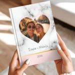 Προσωποποιημένη Ατζέντα - Ημερολόγιο με Σχέδιο Marble Duo