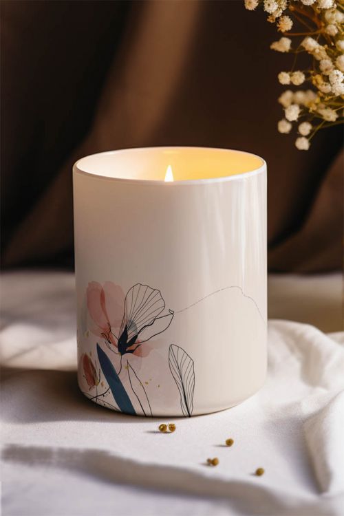 Αρωματικό Κερί, Χειροποίητο με Άρωμα Vanilla Cream, Live Love