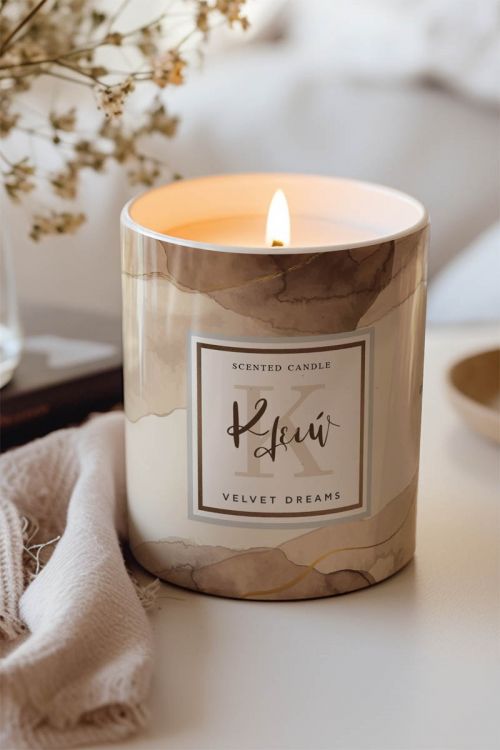 Αρωματικό Κερί, Χειροποίητο με Άρωμα Vanilla Cream, Velvet