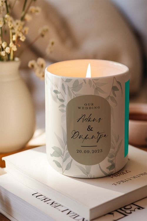 Αρωματικό Κερί, Χειροποίητο με Άρωμα Vanilla Cream, Married