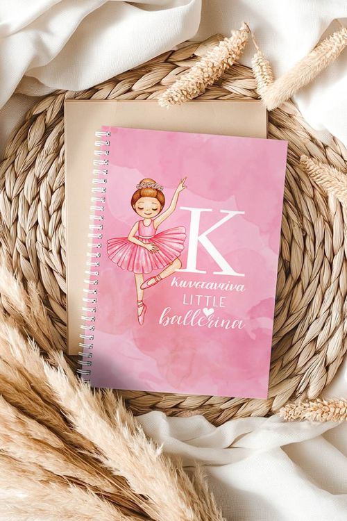 Τετράδιο Σπιράλ Α4 με Θέματα, Όνομα & Τίτλο, Little Ballerina