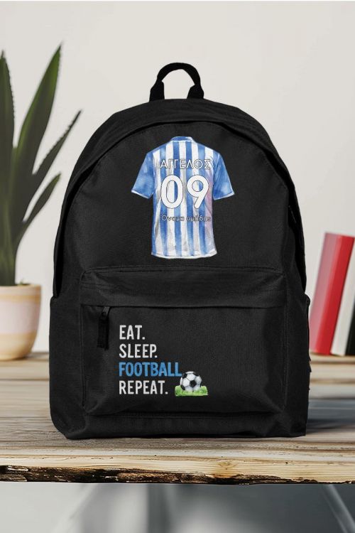 Σχολική Τσάντα Δημοτικού, Μαύρο Χρώμα, Soccer Star Blue