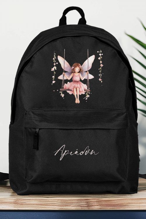 Σχολική Τσάντα Δημοτικού, Μαύρο Χρώμα, Little Fairy