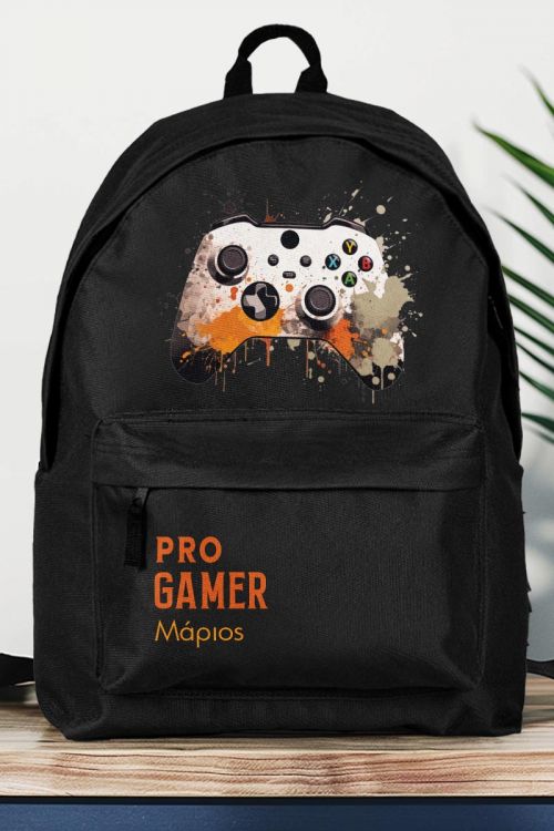 Σχολική Τσάντα Δημοτικού, Μαύρο Χρώμα, Epic Gamer