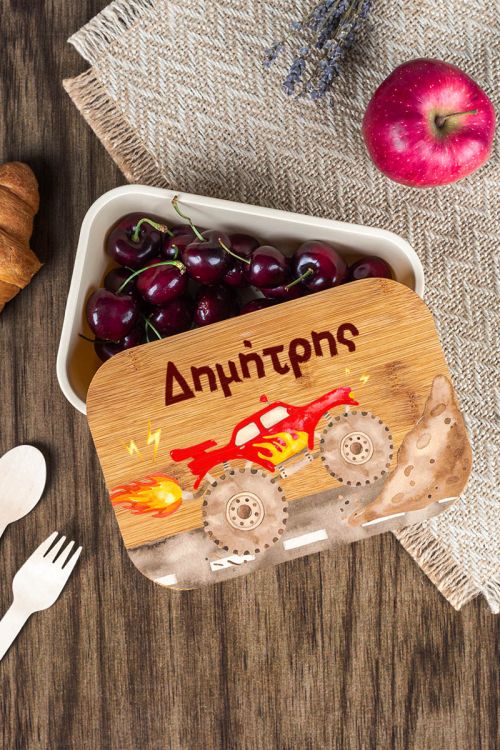 Παιδικό Δοχείο Φαγητού με το Όνομα του Παιδιού, Rough Ride
