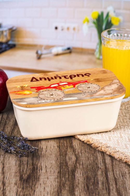 Παιδικό Δοχείο Φαγητού με το Όνομα του Παιδιού, Rough Ride