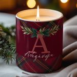 Αρωματικό Κερί, Χειροποίητο με Άρωμα Vanilla Cream, Xmas Spirit