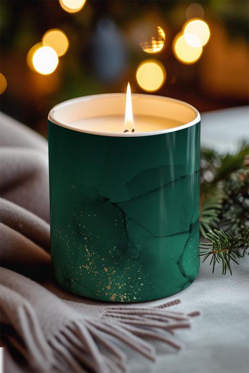 Αρωματικό Κερί, Χειροποίητο με Άρωμα Vanilla Cream, Green Gold