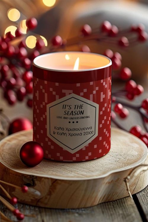 Αρωματικό Κερί, Χειροποίητο με Άρωμα Vanilla Cream, Red Season