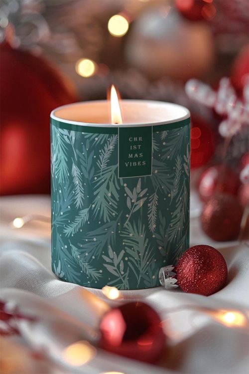 Αρωματικό Κερί, Χειροποίητο με Άρωμα Vanilla Cream, Fun Xmas