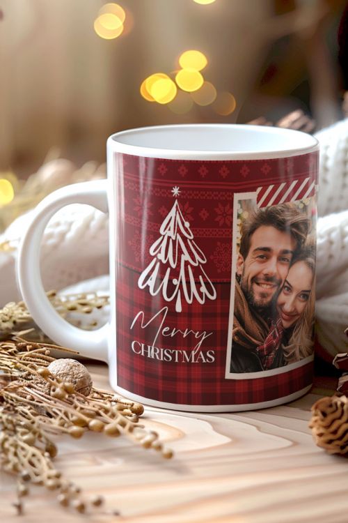 Κούπα Χριστουγεννιάτικη με Αφιέρωση- Holly Jolly