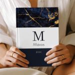Προσωποποιημένη Ατζέντα - Ημερολόγιο με Σχέδιο Gold & Blue