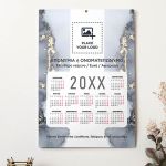 Μονόφυλλο Ετήσιο Ημερολόγιο 2025 για Επιχειρήσεις