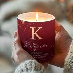 Κερί με Άρωμα Vanilla Cream, Χειροποίητο Δώρο Χριστουγέννων