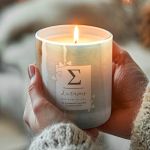 Προσωποποιημένο Αρωματικό Κερί Vanilla με Όνομα και Αφιέρωση
