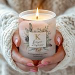 Χειροποίητο Κερί με Άρωμα Vanilla, Δώρο για Γιαγιά