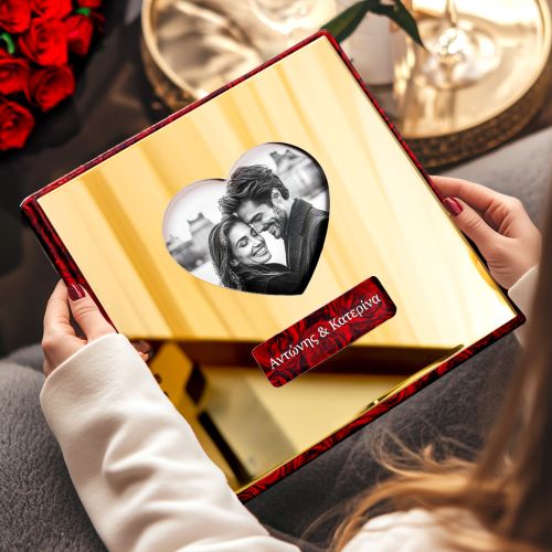 Premium Χρυσό Photobook με 200 Λόγους Αγάπης