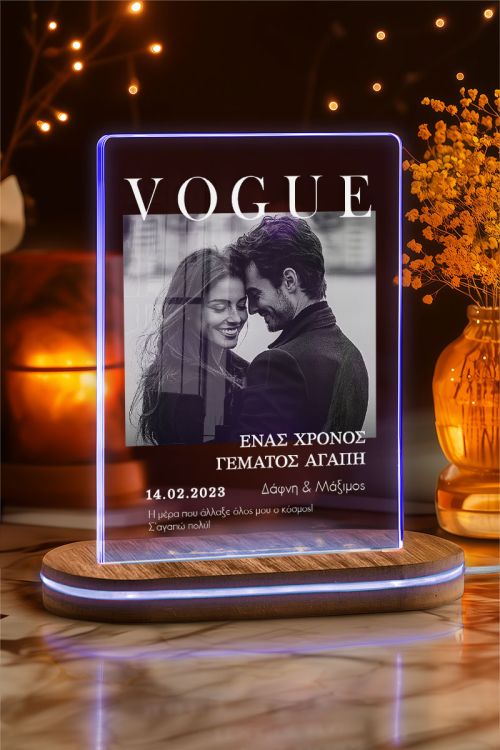 Φωτιστικο Led Προσωποποιημένο με Φωτογραφία για Ζευγάρι
