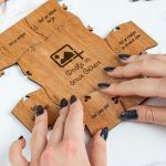 Ξύλινο Παζλ Τετράγωνο Προσωποποιημένο, DIY