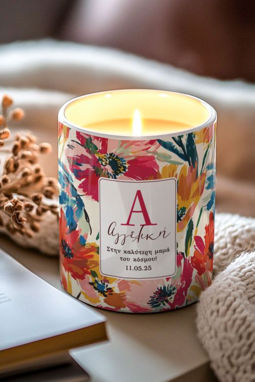 Χειροποίητο Κερί με Άρωμα Vanilla Cream, Δώρο για την Μαμά