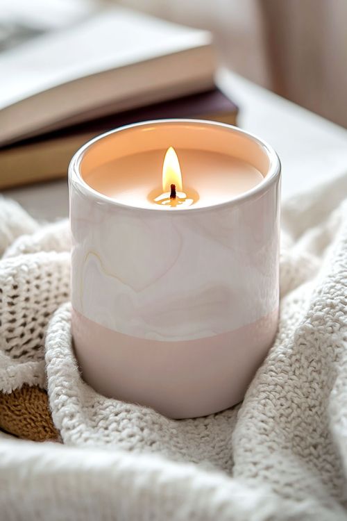 Χειροποίητο Αρωματικό Κερί Vanilla Cream, Δώρο για τη Μητέρα