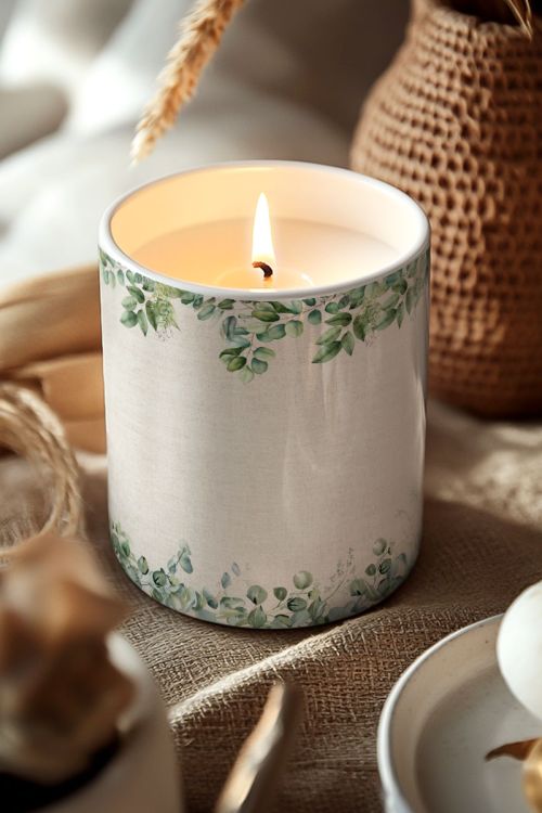Χειροποίητο Κερί με Άρωμα Vanilla Cream, Δώρο για Μητέρα