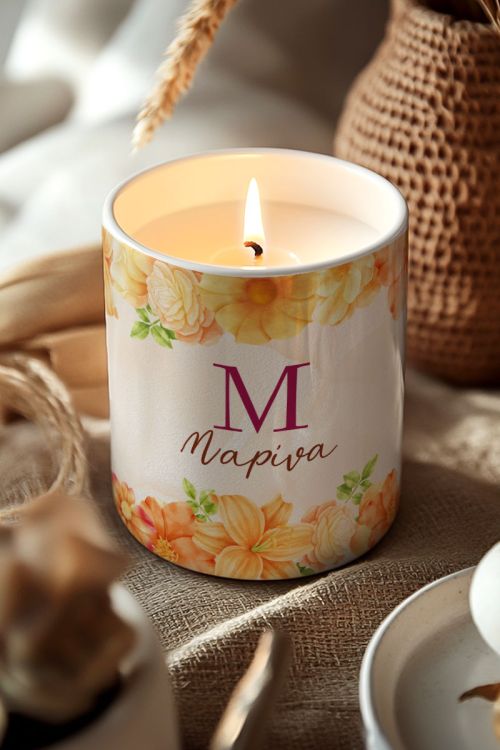 Προσωποποιημένο Κερί με Άρωμα Vanilla Cream, Δώρο για Μαμά