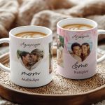Σετ 2 Κούπες με Φωτογραφίες και Αφιέρωση, Δώρο για τη Μαμά