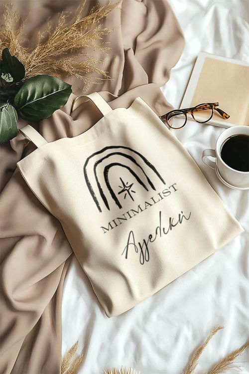 Premium Tote Bag Ώμου με Όνομα, Δώρο για Κάθε Γυναίκα