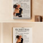 Πίνακας σε Καμβά με Φωτογραφία Newspaper, Δώρο για Μπαμπά