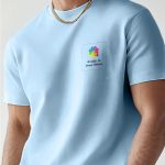 Sol's Imperial Ανδρικό T-Shirt | Γαλάζιο με Εκτύπωση στο Στήθος